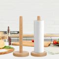 Wooden Kitchen Roll Holder Free Standing Paper Towel Holder Creative Tissue Holder For Bathroom And Kitchen. 