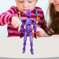 Lumina Multi-jointed Movable Robot Model 3d Printed Multi-jointed Robot Action Figure Movable Joints Model for Kids Adults Desktop Decoration Ornament Perfect Gift Idea Painting Action Figure. 