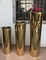 3 ps tall metal luxury vases customized. 