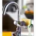 Soap Dish Holder Adjustable Shower Rod Rail Slide Bathroom Gadget. 