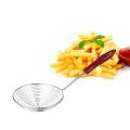 Techmanistan Stainless Steel Spider Strainer Skimer Spoon for Frying and Cooking, Deep Fry Oil Strainer, Stainless Steel Wire Skimer Spoon with Plastic Handle Fryer. 
