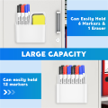 Magnetic Dry Erase Marker Holder, Pen and Eraser Holder for Whiteboard, Magnetic Pencil Cup Storage Organizer. 