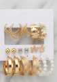 Pack Of 12 - Earrings Tops Fashion Women trendy stylish girls EarringE-5642. 