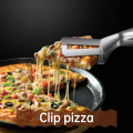Double sided food flipping durable customized spatula and tongs stainless steel flat fish Pizza turner spatula slotted spoon for Kitchen. 