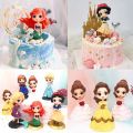 PinShang YNC Disney Princess Figure Cute Figures Collectibles Snow White,Bella,Elsa,Sophia,Ariel Figure Cake Toy Topper Gift. 