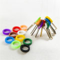 10PCS Key Covers For House Keys Hollow Multi Color Rubber Key Chain Accessories Soft Keys Ring Caps Locks Cap Topper Keyring. 