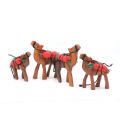 Wooden Camels Set, Set of 4 Camel Sculpture Home Decor, Camel Statue.. 