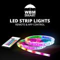 WBM Smart Color Changing RGB LED Strip Light, App Control 32.8 Feet Long Strip Light. 