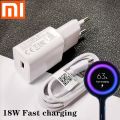 Qualcomm QC 3.0 18 WATT Fast Charger With MicroUSB Fast Cable 5V 2.5A or 9V 2A or 12V 1.5A Quick Charge For All Brands / For_Samsung_/HTC/Infinix/ Xiaomi / Huawei /Nokia/Lenovo - White. 