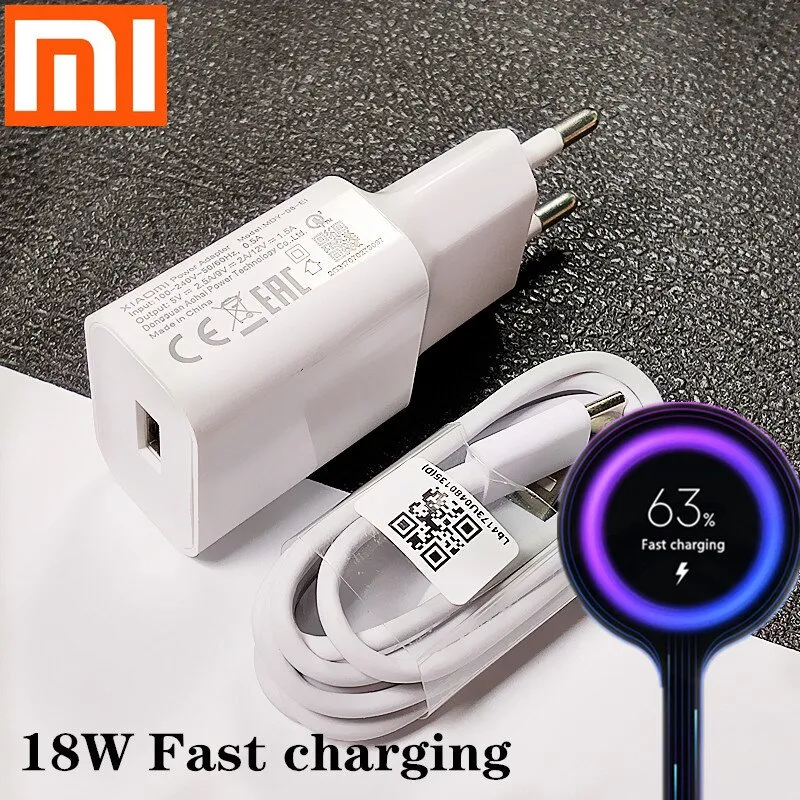 Power Adapter Mi 18w Adapter 18w Dual Port Charger Redmi 18 Watt