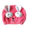 NYT Microfiber Hair Dry Cap Big Eyes Shower Cap Quick-Drying Hair Hat Bath Wrapped Towel For Women Kids Bathroom Accessories. 