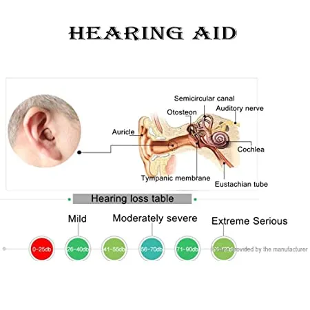 Axon K-188 ITE Hearing Aid and Voice Amplifier with Volume Control – Beige
