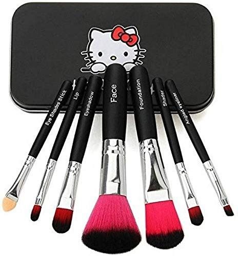 Cute%20Hello%20Kitty%20Black%207%20Makeup%20Brushes%20Set%20for%20Girls%20&%20Women%20Foundation%20Eye%20Shadow%20-%20Image%206