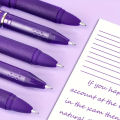 3/6pcs Purple Ink Gel Pens,, 1.0mm,for Writing, Large Capacity Refill, Office Supplies Back To Sochool Kawaii School Supplies. 