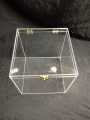 Acrylic Plastic Gift Box Size 8x8x8 Inches Transperent. 