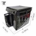 Heavy duty waterproof medium size insulated food delivery bag with bottle pocket, fast food delivery bag / thermal insulated bag / pizza delivery bag, home delivery bag, restaurant bag, takeaway bag. 