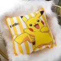 Pikachu Pillow Bedside Back Pillow Plush Waist Pillow Pillow Car Cushion Female Cute Kt Cat Pillowcase. 