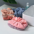 Cute Dress Hand Towel Coral Velvet Flowers Embroidered Microfiber Towelette Home Decor Dual Purpose Kitchen Bathroom Supplies. 