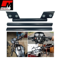 Aluminum 3 Piece Handle Universal Adjustable Handle for Motorcycle Hollow Style For Motorcycle - Black For Cafe Racers, Honda cd70, cg125, Suzuki etc - Bike Accessories - Motex Auto Line. 
