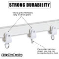 Ceiling Curtain Track Flexible Bendable Curtain Track Rollers Plastic Drapery Rail Sliding Glider for Shower Curtain. 