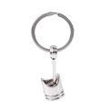 Trendy Car Engine Piston Keyring Chain Keychain Key Fob Silver. 