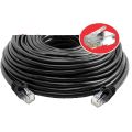 1m,2m,5m,10m,15m,20m,25m,30m,40m,50m, 60m, 70m, 80m, 90m, 100m, 120m, 150m, 305 Meter Network cable LAN Cable Ethernet Cable For Modem to Laptop Cat6 Blue/Black Color. 