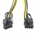 OYPFXMI 4X 8Pin to Dual 8Pin(6+2) Power Cable GPU Power Cable for Tesla K80 M40 M60 P40 P100. 