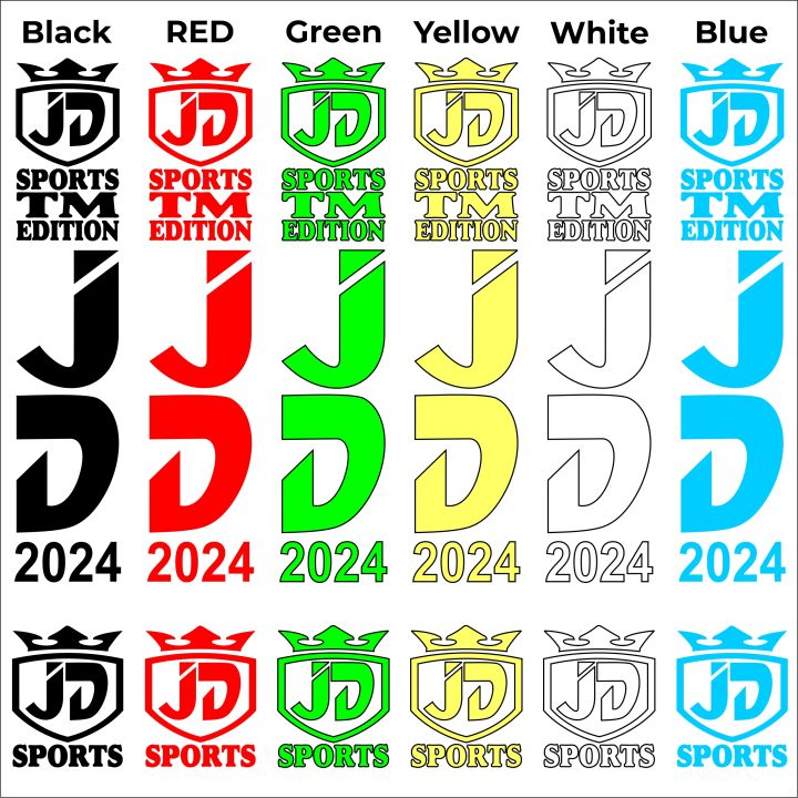 JD TM Edition Cricket Bat Stickers Complete Set for all Type of Classic Cricket Bats Good Quality Bat Stickers All Colors Available
