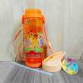 Bright 600ml Boys Creative The Lion Guard Cartoon Character Water Bottle with Straw BPA Free Plastic Sipper Bottle for School Kids (Orange). 