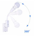 E27 LED Remote Control Plug Holder Base for Night Bedside Lamp (without Light Source) Voltage:220V. 