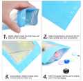 5 Pcs Resealable Holographic Bags, Smell Proof Mylar Pouch with Clear Window for Food Storage Party Favor Business Flat Zipper Closure Bag (Holographic Color, 2.75 x 4 Inch). 