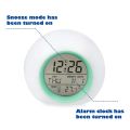 2X Kids Alarm Clock - Wake Up Light Digital Clock with 7 Colors Chang, Press Control and Snooze Function for Bedrooms. 