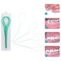 50Pcs Dental Floss Threaders Teeth Holder Between Orthodontic Braces Bridge Hilo Creek. 