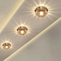 Aisle Flush LED ceiling lamp living room crystal corridor aisle lights LED Ceiling Lights Luces Front techo Balcony lamp Porch light Warm White 3W. 