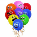 10/30/50pcs 12inch Smiley Face Latex Balloons Birthday Party Decoration Balloon Expression Symbol Children's Toys. 
