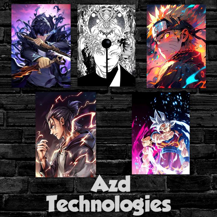 Anime Posters of Your Choice – Buy 5 Get 1 Free | AOT, Naruto, Demon ...