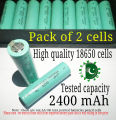 18650 2400mAh lithium ion cell 18650 battery cell recycled ICR 18650 battery cell  3.7 volt to 4.2 volt rechargeable battery tested capacity high draining 4c battery 18650 cell price in pakistan 18650 battery price in pakistan Pakistan E shop. 
