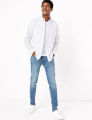M&S COLLECTION Marks & Spencer Skinny Fit Vintage Wash Stretch Jeans. 