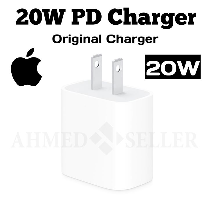 Apple 20W USB-C Power Adapter 100% Original For iPhone X, Xs, 11, 11PRO ,12, 12PRO, 13, 13PRO, 14, 14PRO  PD Charger.