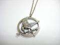 Hunger Game Pendant Necklace Silver. 