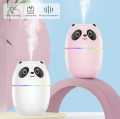 Air Humidifier Cute Panda Aroma Oil Diffuser with Night Light USB Chargeable Cool Mist Sprayer Plants Purifier Humificador. 