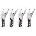 4 PCS Audio Jack Y Banana Plug Solder Wire Connector U/Y Rhodium Plated Copper Screw Fork HiFi Speaker Spade Connector. 