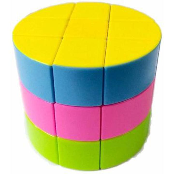 3x3 High Speed Quality Circle Shape Cube Sticker Less with One Hand Movement and Smooth Play Round Shape Rubik Cube Puzzle No Ratings