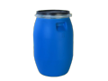 120L Open Top Drum White Food-Grade Liquid and Water Storage Container. 