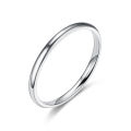 Fashion Jewelry 2mm Titanium Steel Thin Dome Ring For Wedding Stainless Steel Multi Color Circle Smooth Glossy Couple Ring. 