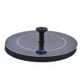 Solar Fountain Black Solar Fountain Water Fountain Solar Water Fountain with 6 Nozzles and Fixer, 6.3inch Solar Fountain Pump for Bird Bath. 