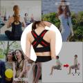 Women Chest Posture Corrector Breast Up Chest Support Belt X Back Straps Lady Breast Lifting Body Shaper Corset Shoulder Brace. 