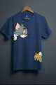 T Shirt For Women N Girls new and stylish Tom And Jerry design Print Summer Wear Round Neck Half Sleeves Shirt. 