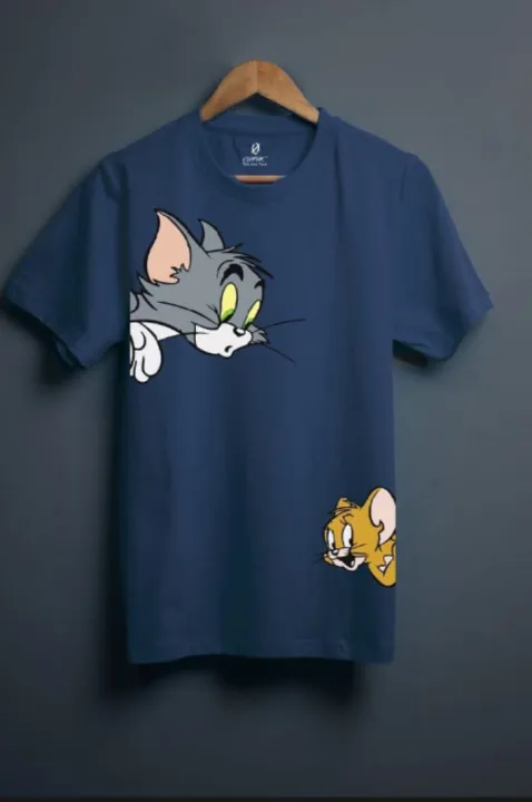 T%20Shirt%20For%20Women%20N%20Girls%20new%20and%20stylish%20Tom%20And%20Jerry%20design%20Print%20Summer%20Wear%20Round%20Neck%20Half%20Sleeves%20Shirt%20-%20Image%203