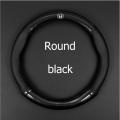 carbon fiber leather steering wheel cover Carbon fiber leather steering wheel cover Honda CITY JAZZ CIVIC HRV CRV BRV Accord（model：Round black）. 